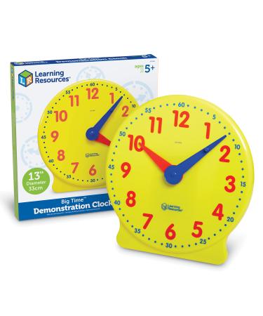 Learning Resources Big Time Learning 12-Hour Learning Clock - Buy Online on GoSupps.com