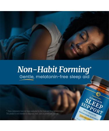 Complete Sleep Support | Myo Inositol + Magnesium Glycinate | Restful Sleep & Relaxation Support | 1100MG Complex | Melatonin-Free, Non-GMO | Inositol Supplement with Magnesium-Glycinate | 60 Ct - Buy Online on GoSupps.com
