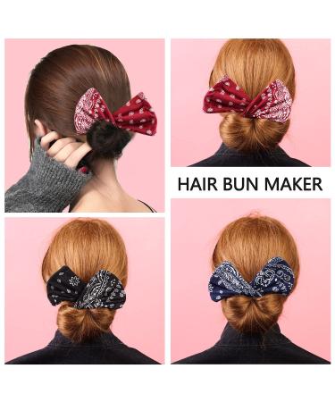 Vintage Hair Bun Tool Set - 3 Piece Bohemian Hairstyle Kit for Women - Effortless Bowknot Styles - Buy Online on GoSupps.com
