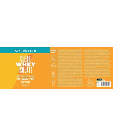 Clear Pineapple Whey Isolate Protein Powder - 500g (20 Servings) | Myprotein - Buy Online on GoSupps.com