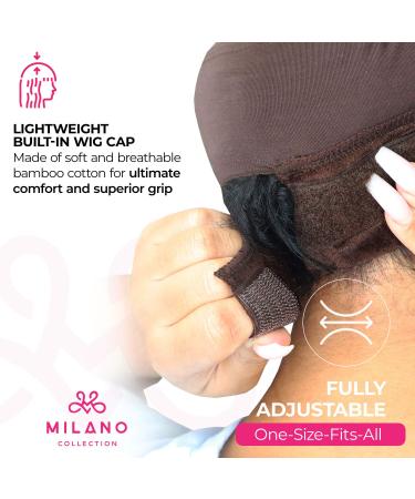 Milano 2-in-1 Lace Gripcap & Adjustable Velvet Wig Band Secure No-Slip Wig Accessory in Chocolate Brown (2 Pack) for All-Day Comfort & Seamless Transitions - Buy Online on GoSupps.com