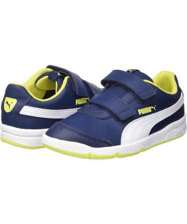 PUMA Kids Stepfleex 2 Sl Ve V Ps Trainers 10 UK Child - Peacoat/White/Yellow - Buy Online on GoSupps.com