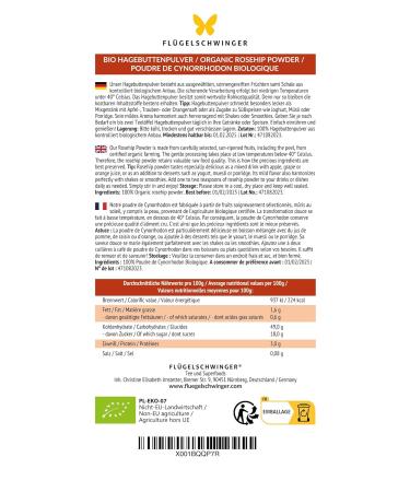 1kg Organic Rosehip Powder - Certified Organic from Sun-Ripened Fruits | Finely Ground Superfood (1000g) - Buy Online on GoSupps.com