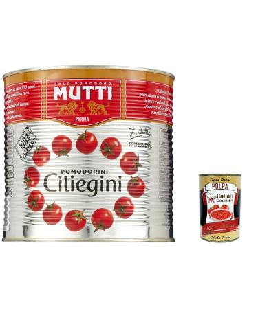 Italian Gourmet E.R. Mutti Cherry Tomatoes 2.5 kg + Italian Gourmet Pulp 400 g Pack of 3