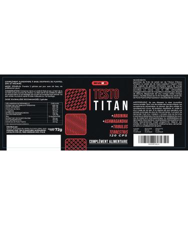 Testost rone Homme Fort 120 G lules | Complexe avec Ashwagandha Maca P ruvienne L-Arginine Tribulus Terrestris et Zinc - Compl ment Alimentaire Naturel - Buy Online on GoSupps.com