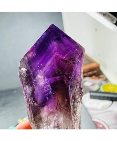 Specimen Natural Amethyst Quartz Cluster Crystal Specimen Scepter Power Gem Reiki Crystal Stone - Buy Online on GoSupps.com