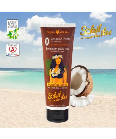 Soleil des les | Monoi de Tahitian Milking Grease Tube - Tanning Accelerator - "Bare Skin Feeling" - Paraben Free - Island Fragrance - Made in France - Buy Online on GoSupps.com