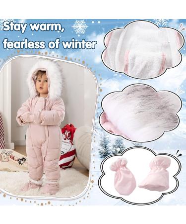 Milkiwai Newborn Baby Hooded Snowsuit | Thicken Cotton Fleece Jumpsuit | Cute Winter Coats for Infants - Buy Online on GoSupps.com