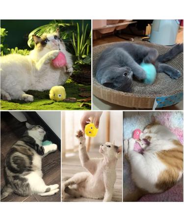 PUPPBUDD 3 Cat Toys with Catnip - Interactive Electric Cat Balls with Sound | Fun Play Set for Cats - Buy Online on GoSupps.com
