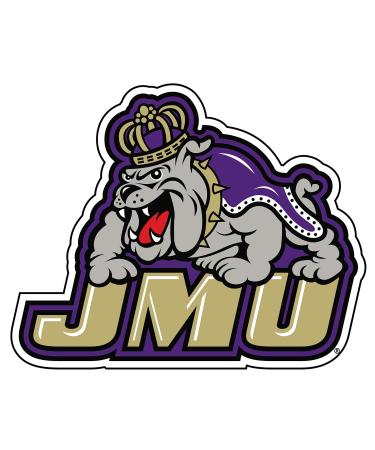 Craftique James Madison Magnet (JMU Bulldog Magnet (3",6",12",18"), 6 in)