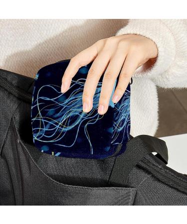 Jellyfish Period Pouch - Portable Tampon Storage Bag | Feminine Product Organizer for Teen Girls | School Multicoloured - Buy Online on GoSupps.com