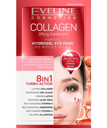 Eveline Hydrogel Lifting Eye Pads 8in1 TURBO ACTION 1 pc