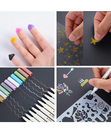 JMJE DIY Craft Paper Photo Album | Handmade Scrapbook Set for Wedding, Graduation, Travel | 80 Pages with Metal Pen | Black Window - Buy Online on GoSupps.com