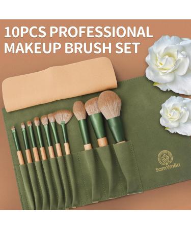 SamYmBa - 10 Makeup Brushes - Professional Makeup Brushes - Ultra Soft Makeup Brushes - Complete Makeup Brushes Set - Makeup Brushes - Pinceis Maquilhagem - Women's Makeup - Buy Online on GoSupps.com