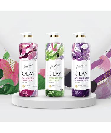Olay Fearless Artist Series Skin Balancing Body Wash with Vitamin C and Apple Cider Vinegar 20 oz (Pack of 4) - Buy Online on GoSupps.com