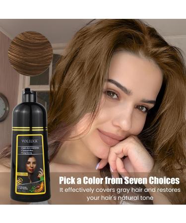 3-In-1 Hair Coloring Shampoo for Gray Coverage - Light Brown Hair Dye for Men & Women | 16.9 Fl Oz - Shop Now - Buy Online on GoSupps.com