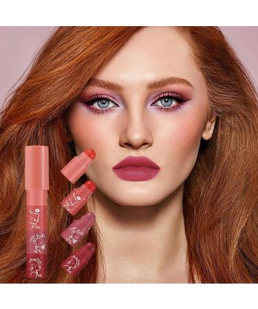 Matte lip gloss makeup lip gloss Nonsticky Lipstick Matte Lip Gloss Set for Women Long Lasting Matte Lip Glaze Waterproof Lipstick Set B B - Buy Online on GoSupps.com