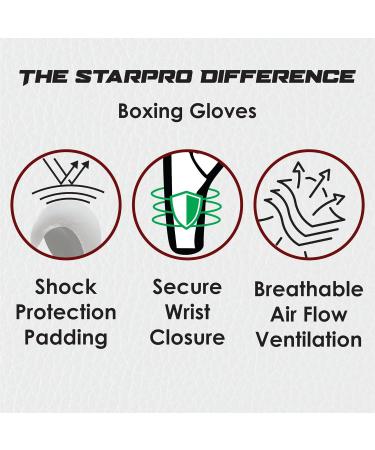 Starpro Boxing Gloves - 16oz Gold for Men & Women | Durable Fast Knockouts & Training Performance - Buy Online on GoSupps.com