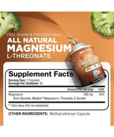 Nutrivein Premium Apple Cider Vinegar Capsules & Magnesium L-Threonate Bundle: High-Absorption Magnesium Threonate Supplement and Apple Cider Vinegar Supplements for Brain, Gut, & Overall Well-Being - Buy Online on GoSupps.com