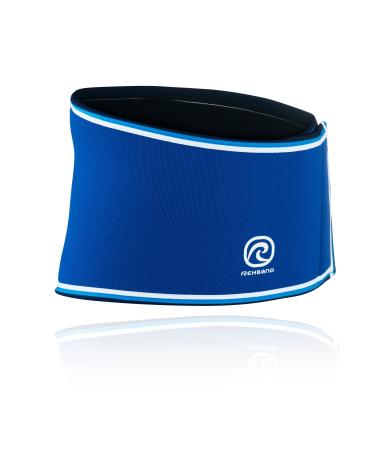 Rehband Blue Line Back Support 7082 - XLarge - 7mm Neoprene Back Brace - Posture Corrector for Women + Men - Offers Lower Back Relief + Lumbar Support - Lower Back Support Belt for Men + Women