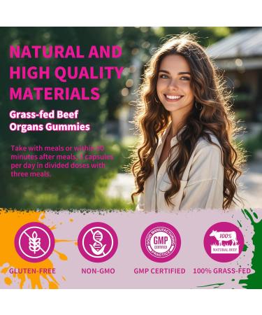 Well&Whole Grass-fed Beef Organ Gummies for Women and Beef Kidney Gummies - Buy Online on GoSupps.com
