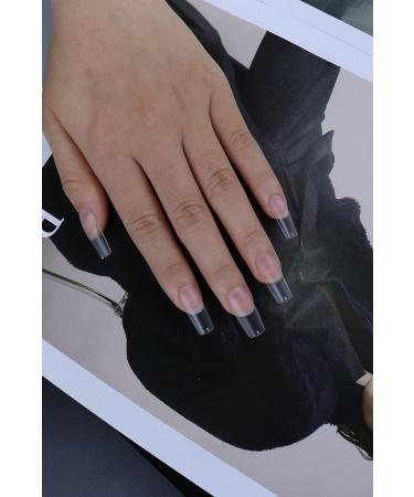 MAGIC ARMOR Square Gel Nail Tips 120pcs - Half Matte Clear False Nails for DIY Nail Art - 12 Sizes - Buy Online on GoSupps.com