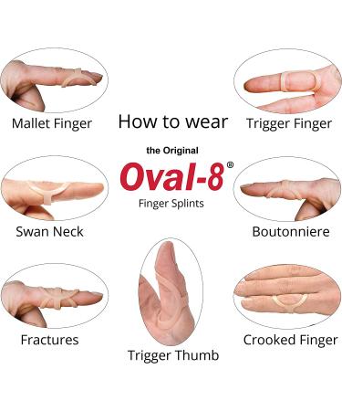 3-Point Products Oval-8 Finger Splint Size 10 (Pack of 5) - Support and Pain Relief for Arthritis and Injuries - Buy Online on GoSupps.com