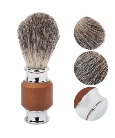Razor Brush for Men - Rubber Wood Handle Facial Cleaning & Foaming Trim Brush - Ideal for Home & Travel - Buy Online on GoSupps.com