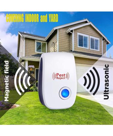 BBMS Ultrasonic Pest Repellent 8-Pack - Electronic Plug-in Indoor Pest Repellent for Home, Office, Warehouse, Hotel - White - Buy Online on GoSupps.com