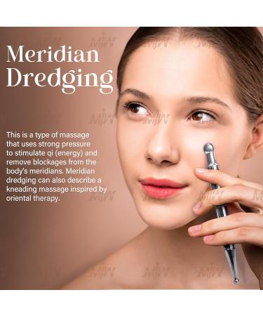 Acupuncture Pen MJW Stainless Steel Massage Stick - Pain Relief Tool for Facial Reflex Zone Acupressure & Meridian Pencil - Silver Manual Acupuncture for Trigger Points - Buy Online on GoSupps.com