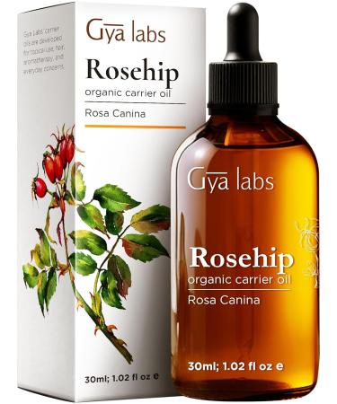 Gya Labs Organic Tamanu Oil for Skin & Rosehip Carrier Oil for Face Set - Aromatherapy Grade Essential Oils Set - 2x1 fl oz - Buy Online on GoSupps.com