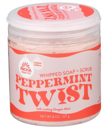 PACHA SOAP Peppermint Twist Whipped Soap  8 OZ