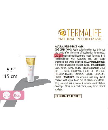 Peloid Face Mask - Natural Deep Pore Cleansing Treatment for Acne Wrinkle Reduction & Nourishing Dry Skin | 5.1 oz - Buy Online on GoSupps.com