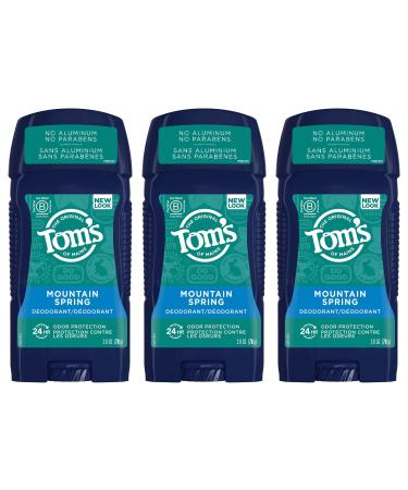 Tom's of Maine Long-Lasting Aluminum-Free Natural Deodorant for Men, Mountain Spring, 2.8 oz. 3-Pack - Buy Online on GoSupps.com