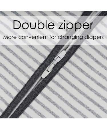ZIGJOY 100% Cotton Baby Sleep Bag | Sleeveless Wearable Blanket 1.0 Tog Sleeping Sack | 2-Way Zipper | Newborn 8-12 Mon Stripe-2 | 9-12 Months - Buy Online on GoSupps.com