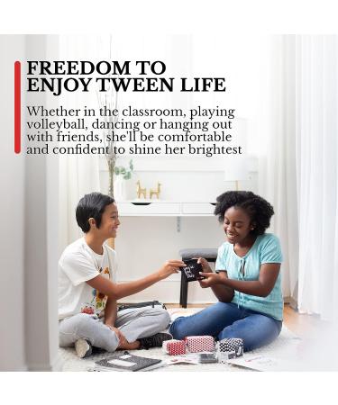 RedDrop 72 PC Period Kit for Tweens - Comfort Fit Feminine Pads & Discreet Bag - First Period Kit for Girls 10-12 - Buy Online on GoSupps.com