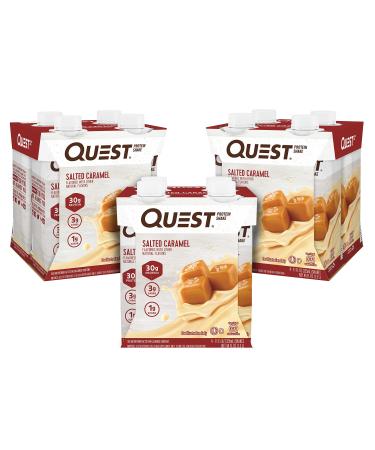 Quest Nutrition Ready to Drink Salted Caramel Protein Shake High Protein Low Carb Gluten Free Keto Friendly 11 Fl Oz (Pack of 12)