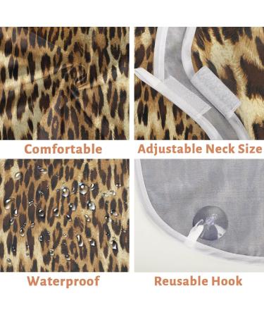 Leopard Skin Print Beard Bib Apron | Waterproof Hair Catcher for Men | Ideal Grooming Cloth with Suction Cups - Perfect Gifts for Men - Buy Online on GoSupps.com