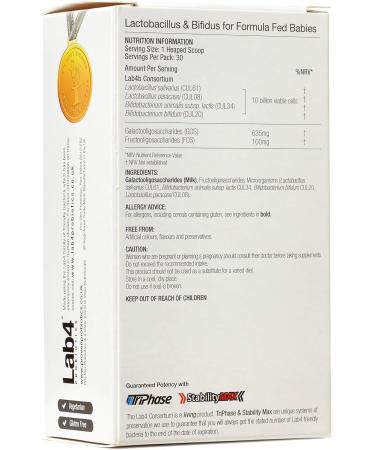 Proven Probiotics for Formula-Fed Babies - 33g Lactobacillus & Bifidus Formula | Shop Now - Buy Online on GoSupps.com