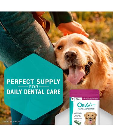 OraVet Dental Hygiene Chews for Large Dogs 30ct - 50lbs+, Pack of 1 - Buy Online on GoSupps.com