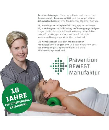 Neck Extensor Cushion - Neck Ex Massage Device for Pain Relief | Relief from Neck & Back Tension | Includes Exercise Book by German Physiotherapists (Green) - Buy Online on GoSupps.com