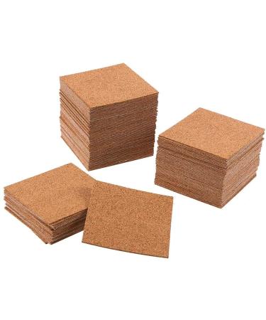 4 x 4 Inch Self Adhesive Cork Squares 100 MM Cork Backing Sheets Wall Cork Tiles for Wall Decor and DIY Crafts, 40 Pcs