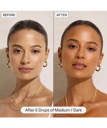 Sun Blush Glowing Self Tanning Drops - Australian Made | Natural Gradual Tanner for Face & Body | Fragrance Free | Medium to Dark | Everyday Humans - Buy Online on GoSupps.com