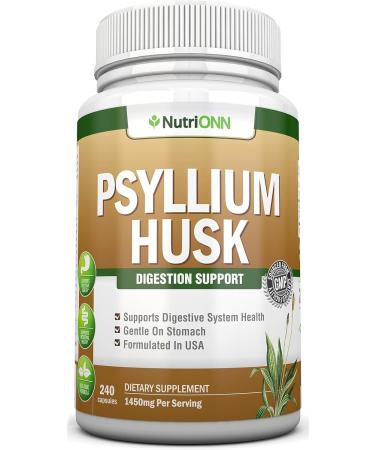 NutriONN Psyllium Husk Capsules & 4-in-1 Digestive Enzymes Combo - Targeted Gut & Digestive Health Support - Buy Online on GoSupps.com