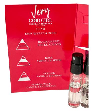 Carolina Herrera Very Good Girl GLAM PARFUM Sample Spray Perfume WOMEN 1.5 ml / 0.05 fl oz (Set of 3) Clear Very Good Girl 0.05 Fl Oz (Pack of 3) - Buy Online on GoSupps.com