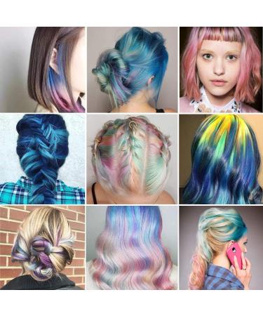 Hair Chalk Comb Set - 10 Color Temporary Washable Hair Dye for Kids | Birthday and Holiday Gifts for Girls Ages 6-12 | Pink, Red, Rose Red, Dark Blue - Buy Online on GoSupps.com