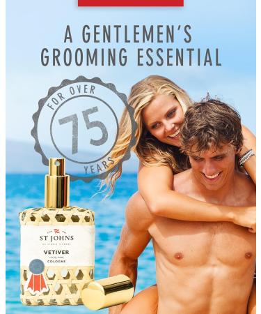 St. John Classic Vetiver Cologne | New Virgin Islands Inspired Fresh Cologne Scent | Sophisticated Cologne Fragrance for Men (4 oz Spray) Vetiver 4 Fl Oz (Pack of 1) - Buy Online on GoSupps.com