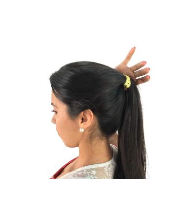 Girls Taekwondo Silhouettes Hair Elastics - 16 Ouchless Ribbon Ties for Martial Arts & Sports - Buy Online on GoSupps.com