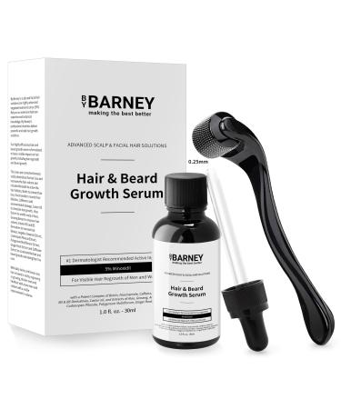 5% Minoxidil Hair and Beard Growth Serum - Natural Extracts Biotin & Caffeine - Promotes Stronger Thicker Fuller Hair and Beard Growth - For Men and Women