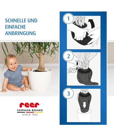 Reer Plant Protection Net Value Pack - 2 Pieces for Flower Pots Up to 30 cm - Prevents Kids from Eating Potting Soil - Buy Online on GoSupps.com